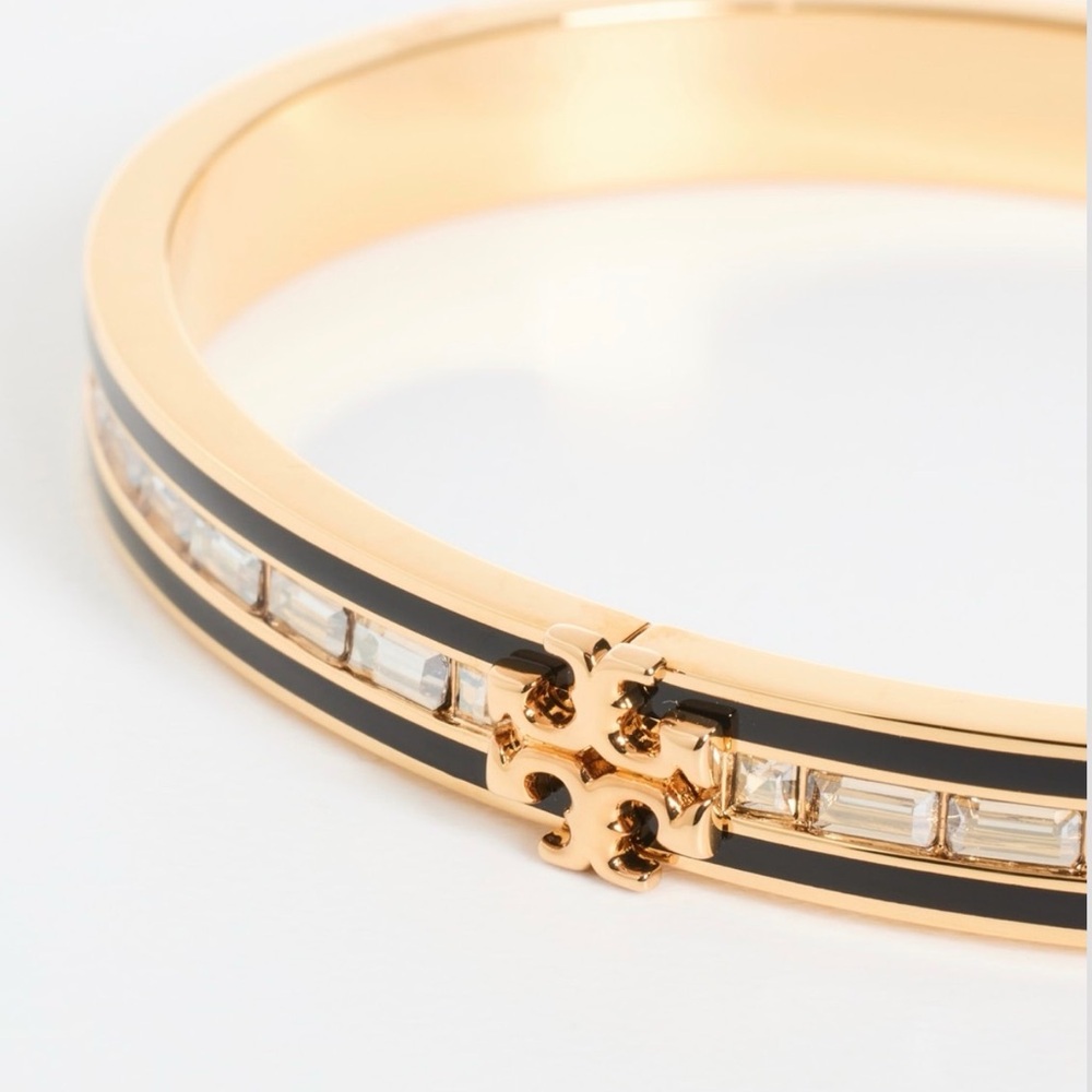Tory Birch Kira Enamel and Crystal Hinge Bracelet